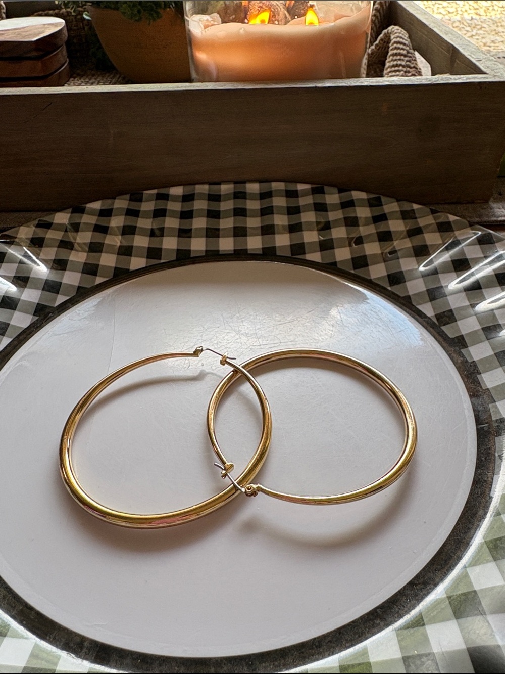 Classic Gold Hoop Earrings - Women's Jewelry